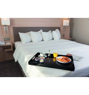 Dienblad voor roomservice melamine zwart x40 Vestah Platex