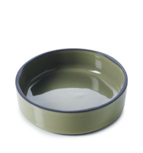 Assiette creuse rond vert porcelaine culinaire Ø 17 cm  Caractère Revol