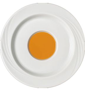 Sous tasse rond blanc porcelaine Ø 16,9 cm Donna Senior Schonwald