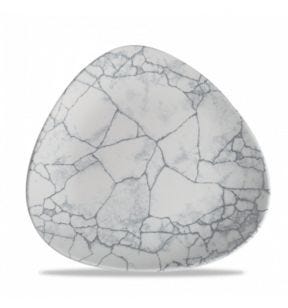 Vlakke snijplaat driehoekig pearl grey verglaasd Ø 26.5 Kintsugi Churchill
