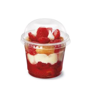 Pot rond transparent Ø 8,5 cm 6,6 cm 20 cl Servipack Alphaform (50 pièces)