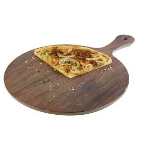 Plateau rond brun mélamine Ø 30 cm Oak Aps