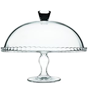 Présentoir à pâtisserie avec cloche verre Ø 32 cm 26,2 cm