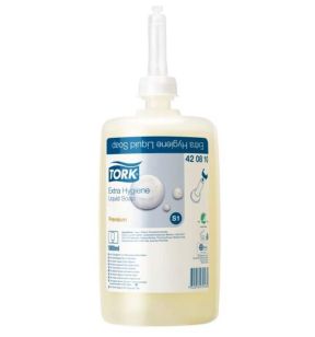 Recharge savon main liquide extra hygiénique 1 L 1000 doses Tork (6 pièces)