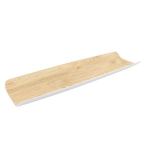 Plat GN2/4 rectangulaire brun mélamine 53 cm Curve Dalebrook