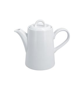 Cafetière avec couvercle blanc porcelaine vitrifiée 37 cl Ø 8,8 cm Access Rak