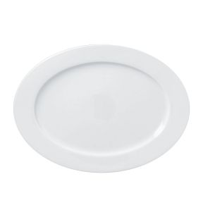 Plat blanc porcelaine vitrifiée 35,7 cm Access Rak