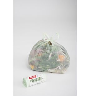 Vuilniszak aardappelzetmeel groen 10 L Alfapac (30 eenheden)