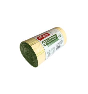 Vuilniszak aardappelzetmeel doorzichtig 130 L (100 eenheden)