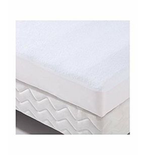 Protège matelas éponge PU blanc en coton 190x80 cm