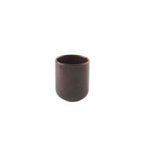 Gobelet rond Marron Bleu grès émaillé 9 cl Ø 5,5 cm Amber Accolade