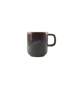 Espressokopje rond Brown Blue geglazuurd aardewerk 9 cl Ø 5.5 Amber Accolade