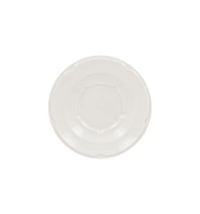 Sous-tasse à bouillon rond ivoire porcelaine vitrifiée Ø 17 cm Anna Rak