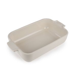 Plat à four rectangulaire ivoire en porcelaine 8,3x27,2x7,5 cm Céramique Peugeot Saveurs