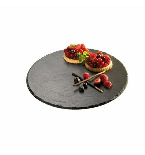Présentoir à pâtisserie ardoise Ø 32 cm 2,5 cm Aps