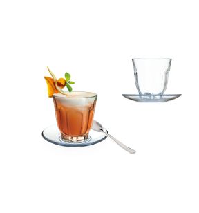 Sous tasse à thé transparent verre trempé Ø 140 mm Arcoroc