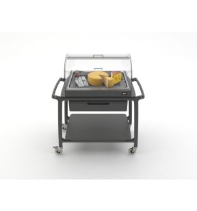 Dienwagen 2 niveaus wengé hout Arianna Rocam