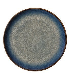 Assiette coupe plate rond bleu foncé porcelaine Ø 27 cm Seablue Accolade