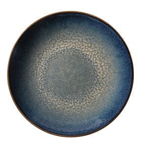 Assiette coupe creuse rond bleu foncé porcelaine Ø 26 cm Seablue Accolade
