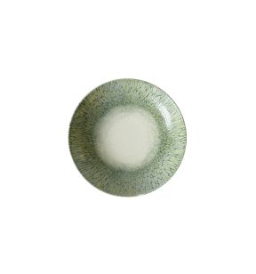 Assiette coupe creuse vert porcelaine vitrifiée Ø 24,8 cm Butterfly Dudson