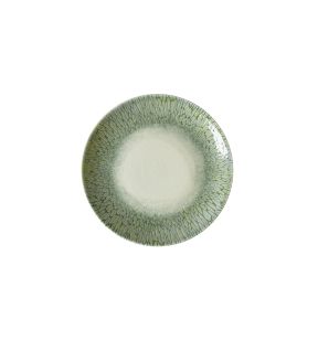 Assiette coupe vert porcelaine vitrifiée Ø 21,7 cm Butterfly Dudson