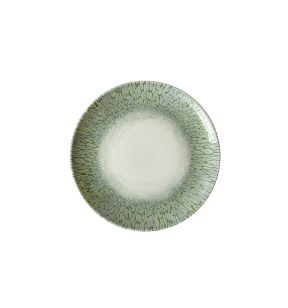 Assiette coupe vert porcelaine vitrifiée Ø 27 cm Butterfly Dudson