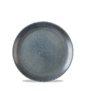 Assiette coupe plate rond bleu porcelaine vitrifiée Ø 16,5 cm Astro Churchill