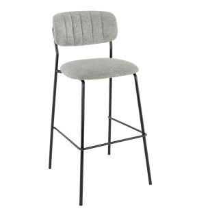 Tabouret de bar d'intérieur gris clair 108x51x55 cm Auguste Flexmob