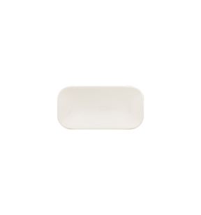 Plat bord rechthoekig ivoorkleurig verglaasd x10.9 Aurea Rak