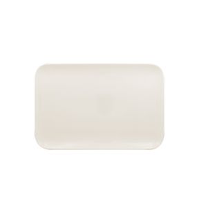 Plat bord rechthoekig ivoorkleurig verglaasd x20 Aurea Rak