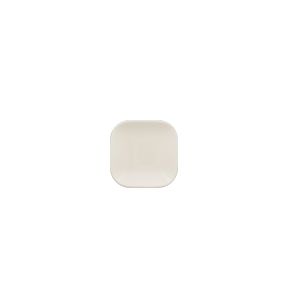 Plat bord vierkant ivoorkleurig verglaasd x10.9 Aurea Rak
