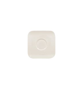 Plat bord vierkant ivoorkleurig verglaasd x18 Aurea Rak