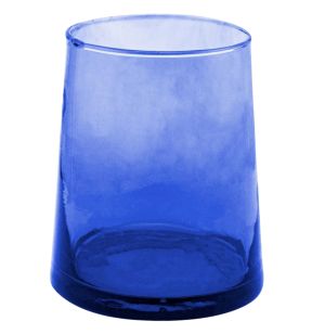 Gobelet forme basse bleu verre recyclé 25 cl Lily Pro.mundi