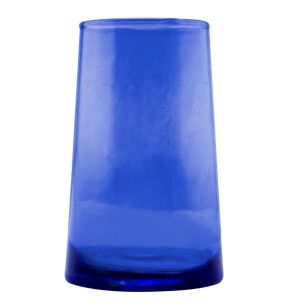 Gobelet forme haute bleu verre recyclé 33 cl Lily Pro.mundi