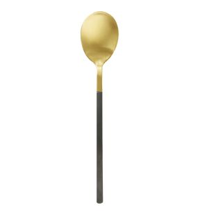 Cuillère de table or inox 18/0 19,9 cm Aroma Or Pvd Noir Pro.mundi