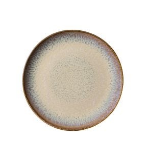 Assiette coupe plate rond beige porcelaine Ø 21 cm Savanna Accolade