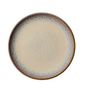 Assiette coupe plate rond beige porcelaine Ø 24 cm Savanna Accolade