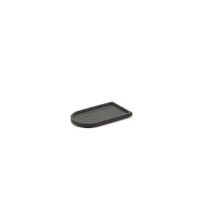 Plateau à bord droit rectangulaire ébène bois 20 cm La Mère Serax