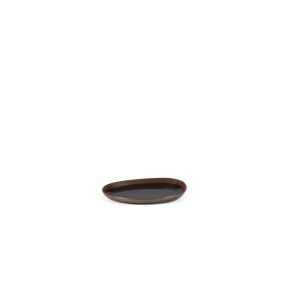 Broodplank ovaal Brown geglazuurd aardewerk x10.5 Out Of Lines Serax