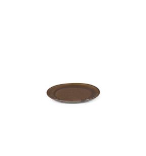 Assiette coupe plate ovale ocre grès émaillé 18x16 cm Out Of Lines Serax