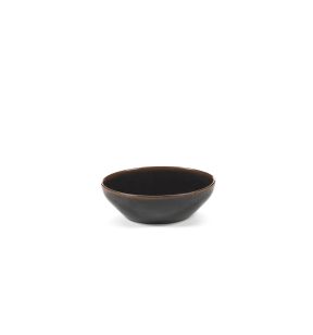 Bol ovale Brown grès émaillé 17,5 cm Out Of Lines Serax