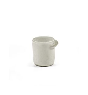 Espressokopje ovaal Off White geglazuurd aardewerk 7 cl 5.8 Out Of Lines Serax