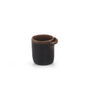 Espressokopje ovaal Brown geglazuurd aardewerk 7 cl 5.8 Out Of Lines Serax