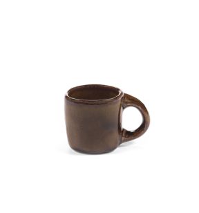Espressokopje ovaal okergeel geglazuurd aardewerk 10 cl 7 Out Of Lines Serax