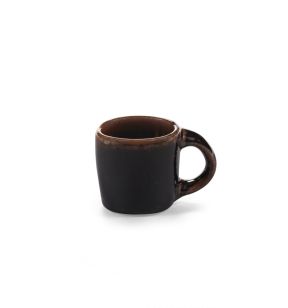 Espressokopje ovaal Brown geglazuurd aardewerk 10 cl 7 Out Of Lines Serax