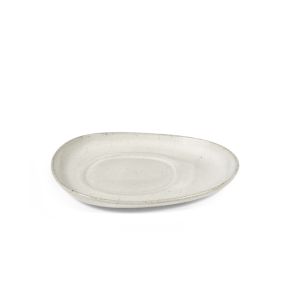 Koffieschotel ovaal Off White geglazuurd aardewerk 15 Out Of Lines Serax