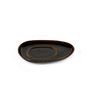Koffieschotel ovaal Brown geglazuurd aardewerk 15 Out Of Lines Serax