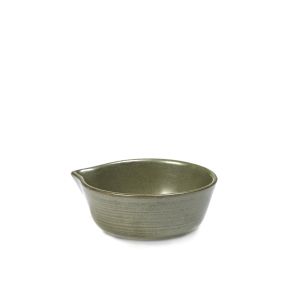 Pot à sauce rond vert grès émaillé Ø 11 cm Surface Serax