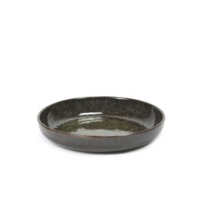 Assiette creuse rond gris grès émaillé Ø 23 cm Surface Serax