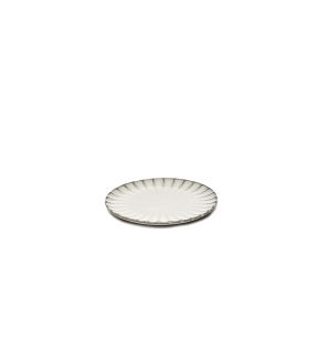 Assiette plate rond blanc grès émaillé Ø 15 cm Inku Serax